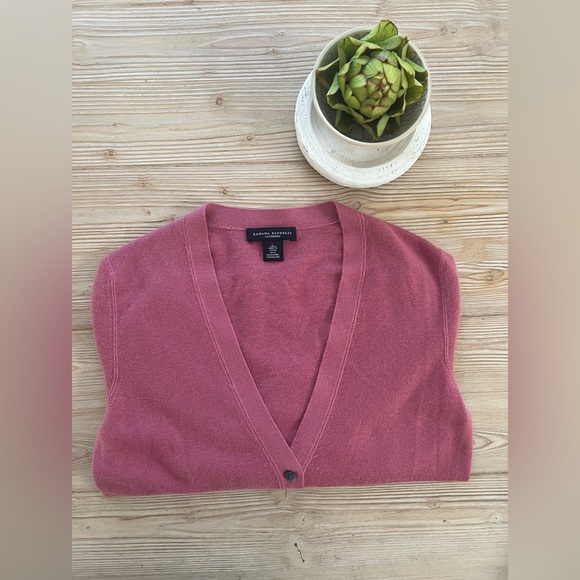 Banana Republic Pink Cashmere Cardigan – Size L - Picture 1 of 4